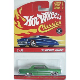 HOT WHEELS 2006 3 of 30 red '65 CHEVELLE MALIBU RED LINE CLASSICS SERIES 3 1:64 SCALE DIE-CAST BODY/CHASSIS SPECIAL PAINT by Hot Wheels