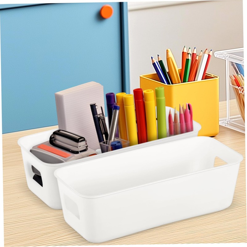 LABRIMP 8Pcs Plastic Storage Bins Versatile Kitchen Pantry Organizer for