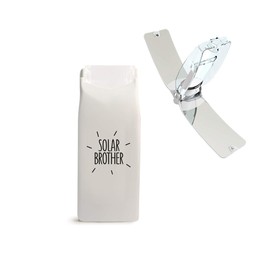 Solar Brother Suncase Outdoor Goods, Solar Rays, Fire-Starting, Easy to Ignite, Time-Saving, Convenient for Camping (White)