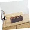 COHEALI Cosmetic Storage Box Wooden Makeup Brush Holder Organizer Desktop