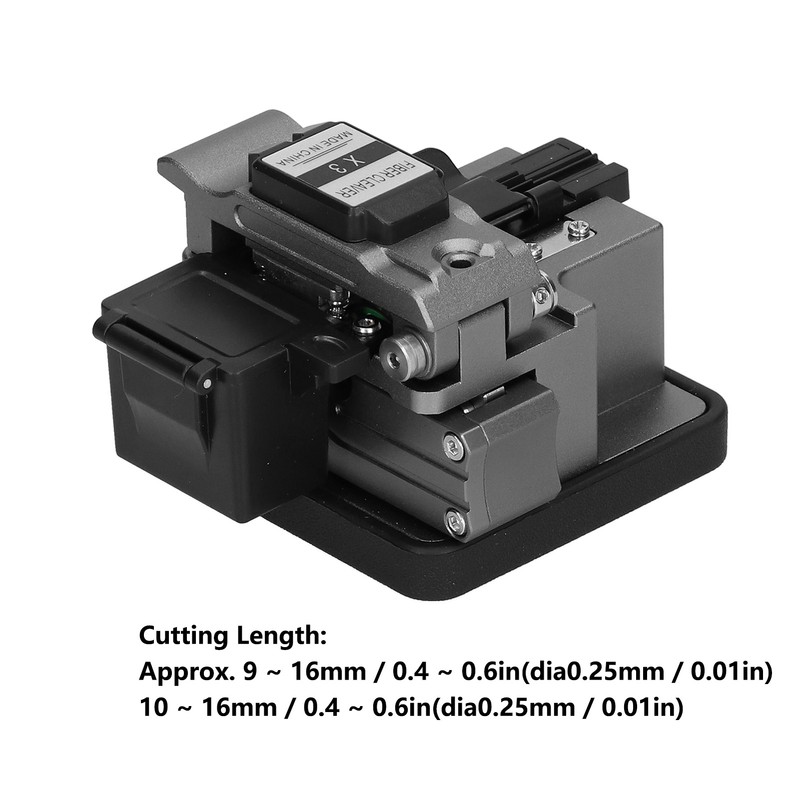 Fiber Cleaver High Accuracy Cable Cutter Tungsten Steel 24 Surface