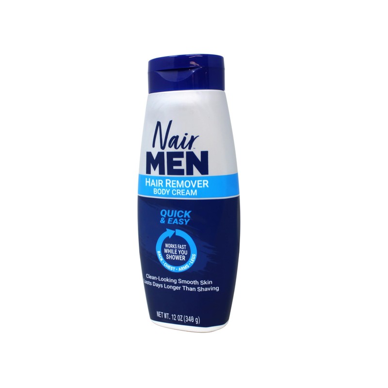 Nair Men's Hair Removal Cream, Body Hair Remover for Men,
