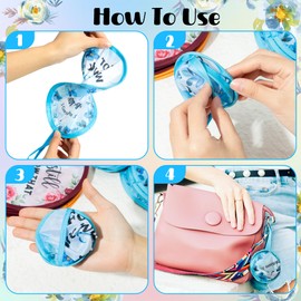 R HORSE 50Pcs Christian Church Folding Fan, Religious Flower Collapsible Handheld Hand Fan for Church Service, Christian Festival Decor Wedding Home Decoration Party Favors Summer Gift for Women Girl