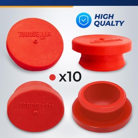 Torque Hubcap Plug and Gasket Set 10 PCS 359-5990 Rubber Plugs and 5 PCS 330-3009 Gaskets Fit for Trailer Hub Cap Stemco 343-4009
