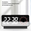 Digital Alarm Clock Dual Display Adjustable Brightness Large Display LED