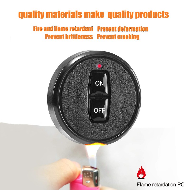 Mini Wireless Light Switch and Receiver kit, No Wiring Mini