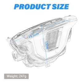 GOODELY MT07/Y-AMT LED Tail Brake Lights Turn Signal Integrated Compatible With MT-07/Y-AMT 2025 Motorcycle Rear Tail Light/Brake Light/Indicator Integrated (Smoke)