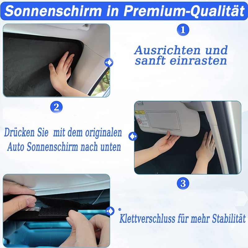 Anyingkai Sun Protection Car Front Windscreen Interior, Car Sun Protection