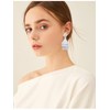Layered Tassel Earring Bohemian Lightweight Colorful Tiered Thread long Fringe