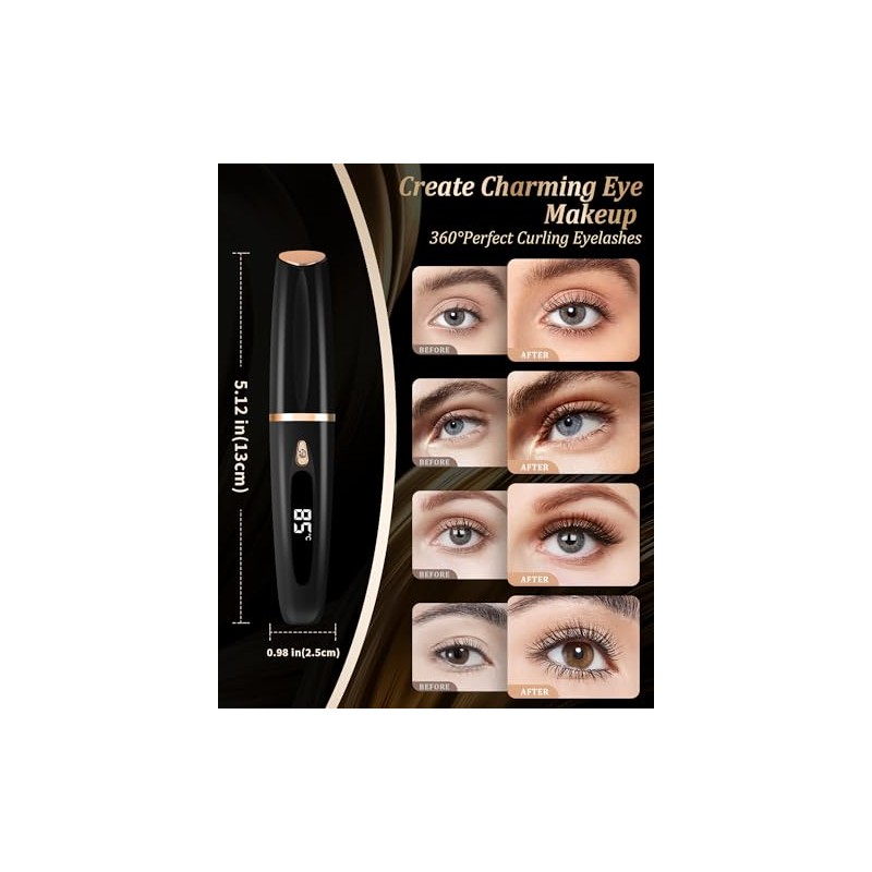 Heated Eyelash Curlers - Eye Lash Curler Heat with Eyelash