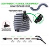 OVO Universal Central Vacuum 30ft Low Voltage Hose, Switch Control
