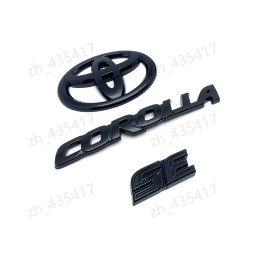 Toyota 2020-2025 TOYOTA COROLLA Sedan SE GLOSS BLACKOUT EMBLEM OVERLAY KIT