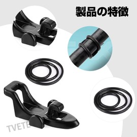 TVETE Lure Hook Holder Fishing Hook Keeper Fishing Hook Keeper [Set of 5] Fishing Hook Holder with Ring Easy Installation Reducing Wobble Maintain Stability Compact Lightweight Portable Rubber Ring