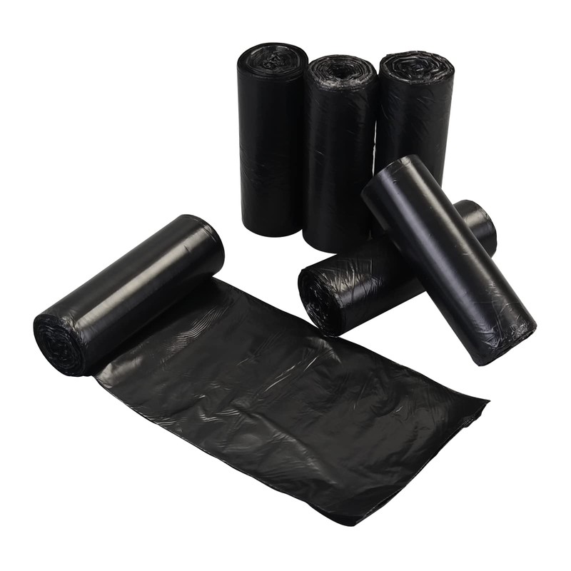 Yesdate 8 Gallon Black Trash Bags, Waste Bin Liners for