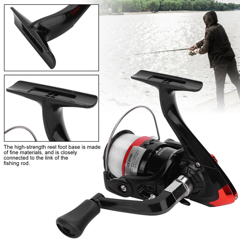 Portable Fishing Reel Casting Rods with Fish Wire Spinning Reel