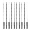 SALI 10PCS SDS Plus Rotary Hammer Drill Bit Kit -