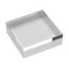 Square Acrylic Block 80 x 80 x 20 mm Transparent,