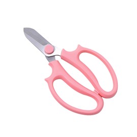 生け花はさみ 園芸鋏 剪定鋏 快適はさみハンドル 鋭利耐摩耗 クッション設計 時間と労力を省く生花剪定 園芸生け花 庭園剪定などの適用 (ピンク)