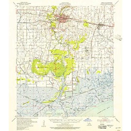 YellowMaps Abbeville LA topo map, 1:62500 Scale, 15 X 15 Minute, Historical, 1954, Updated 1956, 20.7 x 17.9 in - Paper