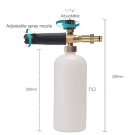 Rediboom Adjustable Snow Foam Lance for Nilfisk Gerni High Pressure Washers Foam Cannon Soap Dispenser Nozzle