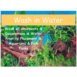 Jumbo Bushy Aquarium or Pond Artificial Plant 75-80cm/30 Inch Tall, Blues & Purple Life Like Fish Tank Decoration