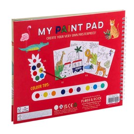 Floss & Rock Kids Paint Pad, Creative Boys Girls Arts Crafts Kit Set, Paint Pallete and Brush, Children 3+ years