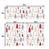 TQFZP Christmas Kitchen Curtains Short and Valance Set Winter Xmas