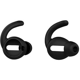 Ear Hooks Accessories Compatible with AirPods 2 & AirPods 1 or EarPods Headphones,Airpod Tips Anti-Slip Ear Hooks Silicone 1 Pair (Black)