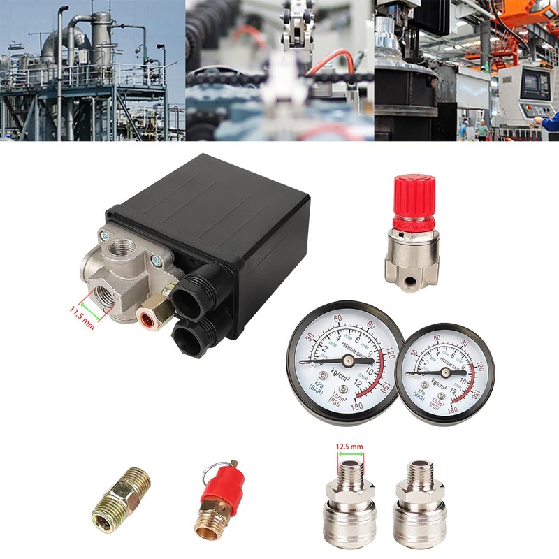 MENAYODA Pressure Regulator with Pressure Gauge 220 V 120 PSI