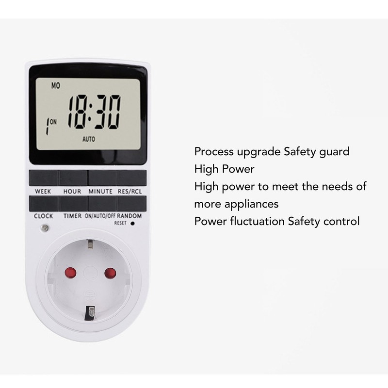Timer Outlet Digital Intelligent Energy Saving Flame Retardant High Power