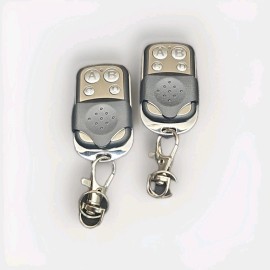 Unbranded Metal Push 4 Button Remote Control Transmitter Lock Unlock 433MHz Garage Door x2