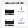 Baomain 4-Pack 16mm (5/8") 24V DC Latching Push Button Switch