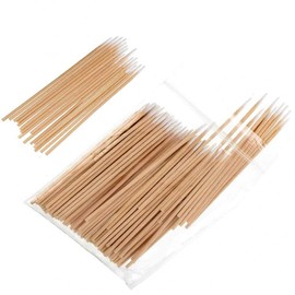 Sakolla 400 Pieces Toothpick Cotton Swab - Micro Blading Cotton Swab Cleaning Detail & Tattoo Permanent Supplies Cotton Swabs Makeup Cosmetic Applicator Sticks - 2 Size