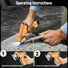 Electric Cardboard Box Cutter, Rechargeable Cordless Electric Scissors with LED