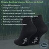 Piarini 6 Pairs of Bamboo Men's Socks Short Anti-Bacterial -