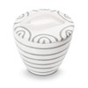 Gmundner Keramik Manufaktur 0106DZGO09 Graugeflammt Gourmet Sugar Bowl Diameter 9