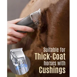 oneisall Horse Clippers,Low Noise Horse Trimmer Shaver Kit for Matted Long Hair,2 Speed Cordless Grooming Clippers for Horse