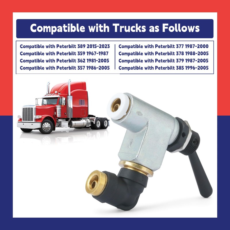 Dusledel BA14500 Big Rig Air Toggle Switch Compatible with Peterbilt