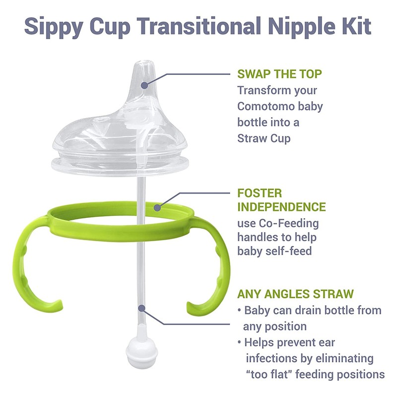 Anpei Step 1 Transitional Weighted Straw and Handles Self-Feeding Kit
