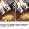 2Pcs Acrylic Manual Grinder Transparent Pepper Salt Mill Spice Jar