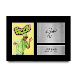 HWC Trading A4 Will Smith The Fresh Prince Gifts Printed, Signed Autograph Picture For Movie Memorabilia Fans - A4 Framed