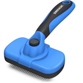 Swihauk Swihauk Self Cleaning Slicker Brush - Skin Friendly Deshedding Grooming Tool for Dogs & Cats, Suitable for Shedding & Haired Pets, with Pet Supplies Accessories, Blue