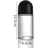 2Pcs 50ml Clear Glass Roll on Bottles Empty Roller Bottles