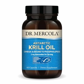 Dr. Mercola - Aceite de Krill Antártico, 1000 mg, 60 Cápsulas, Omega-3
