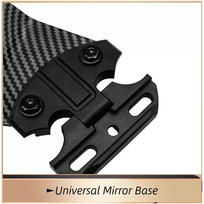 Unbranded Carbon Fiber Complete Wind Wing Rearview Mirror for Suzuki
