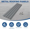 Noliven 10 Pack Corrugated Metal Roofing Panels, 6.1 ft