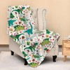 Eitqtbea Cute Christmas Dinosaur Blanket Kids Blanket Flannel Lightweight Throw