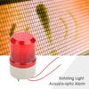 220V Red LED Warning Lights Acousto optic Alarm System Rotating