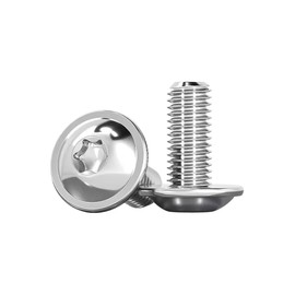 Drenky Flat Head Screws with Flange Pack of 20 M4 x 16 mm Screws Torx ISO 7380-2 Machine Screws Stainless Steel A2 V2A Rounded Head Screws Flange Screws Thread Screws Full Thread