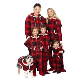 PajamaGram Christmas Pajamas For Family - Christmas Onesies For Family, Kids 8 Red